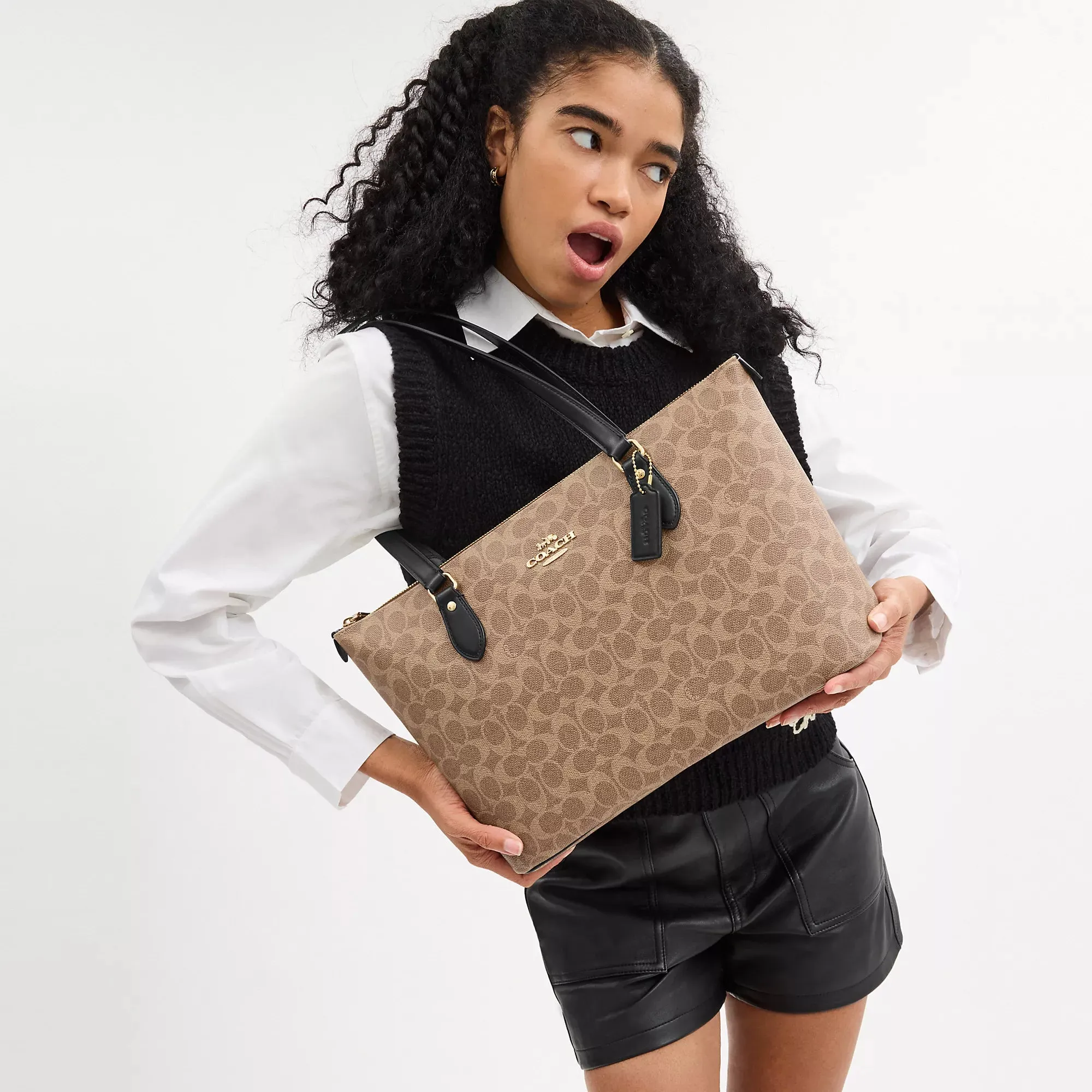 Coach Outlet Gallery Tote Bag In Signature Canvas