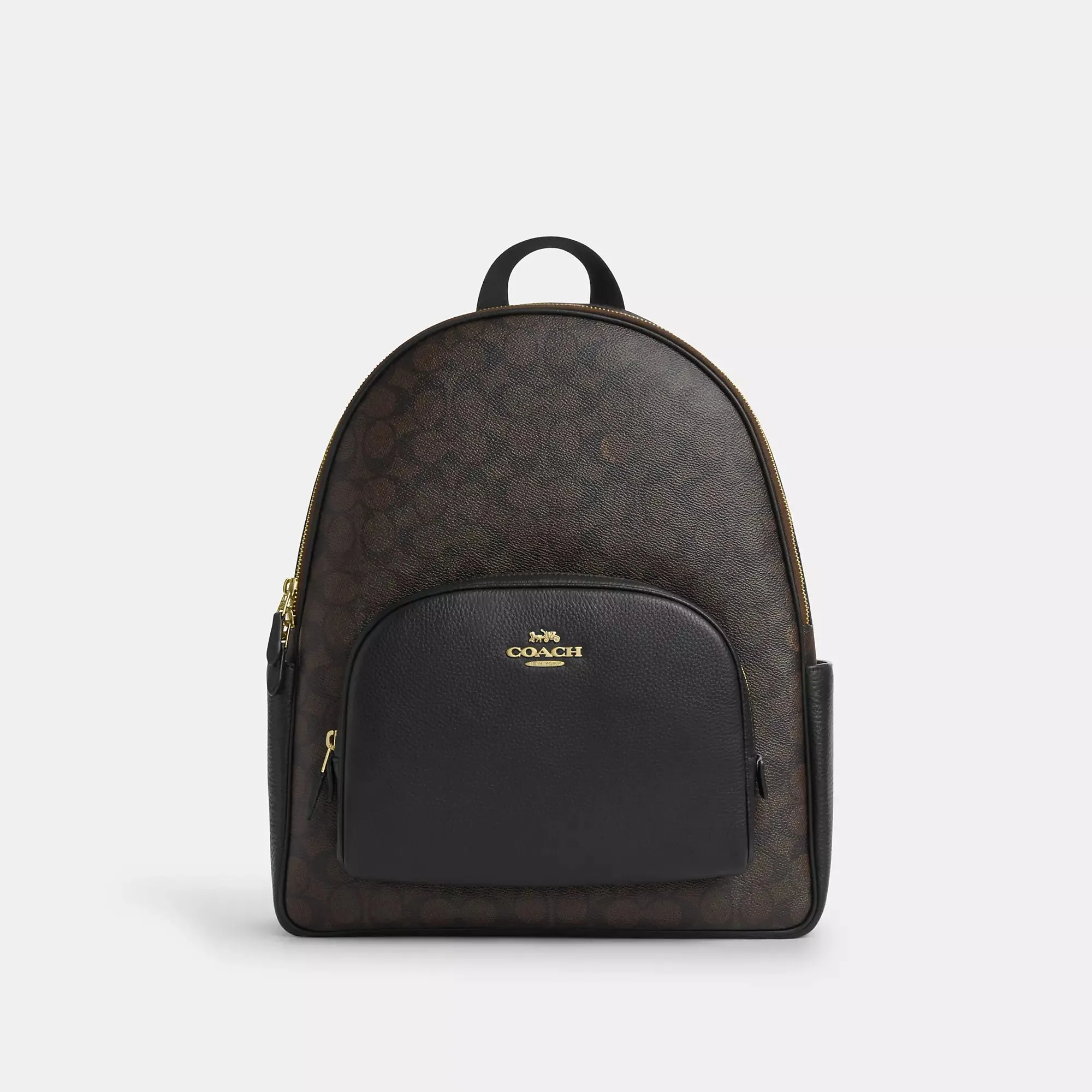 Coach Outlet Large Court Backpack In Signature Canvas