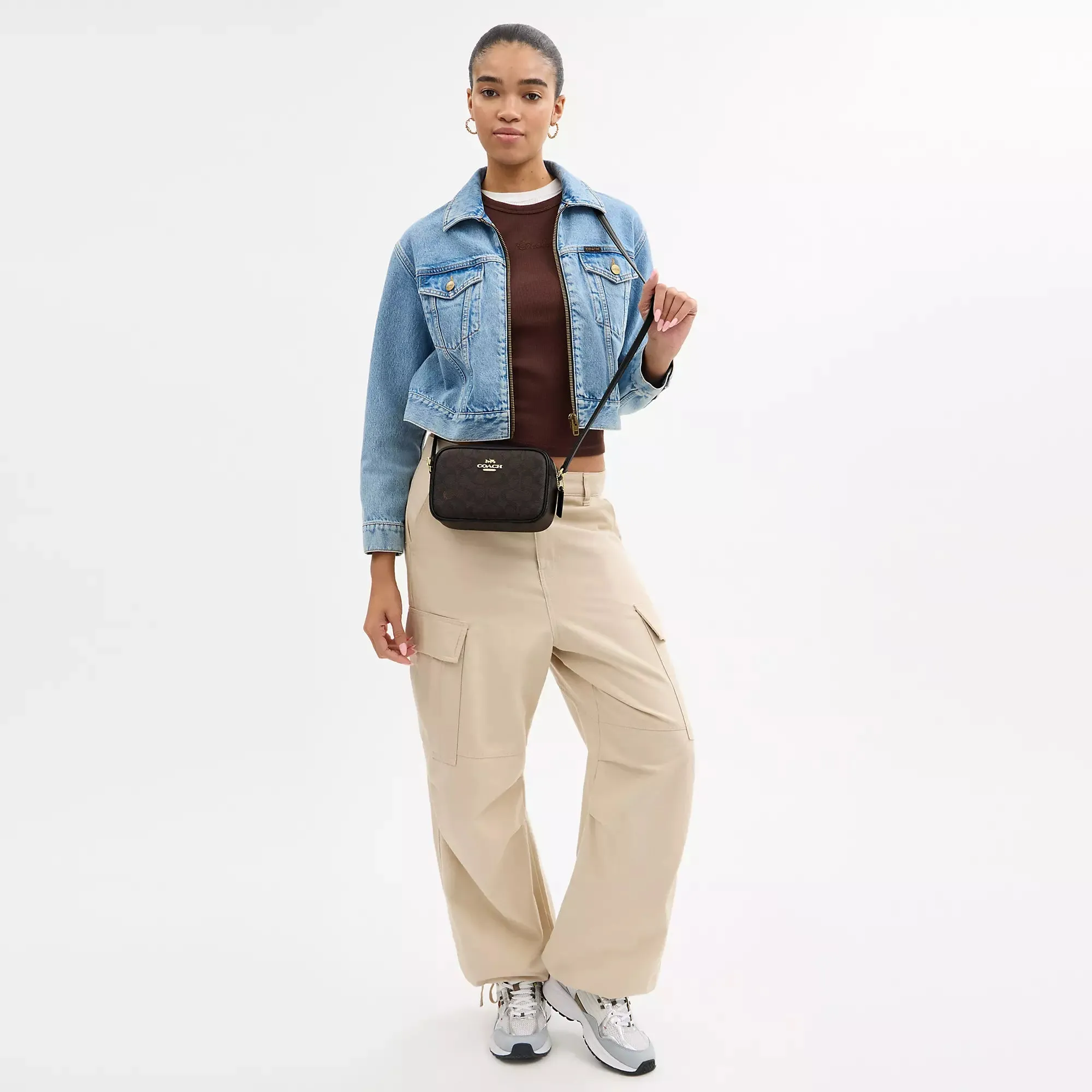 Coach Outlet Mini Jamie Camera Bag In Signature Canvas