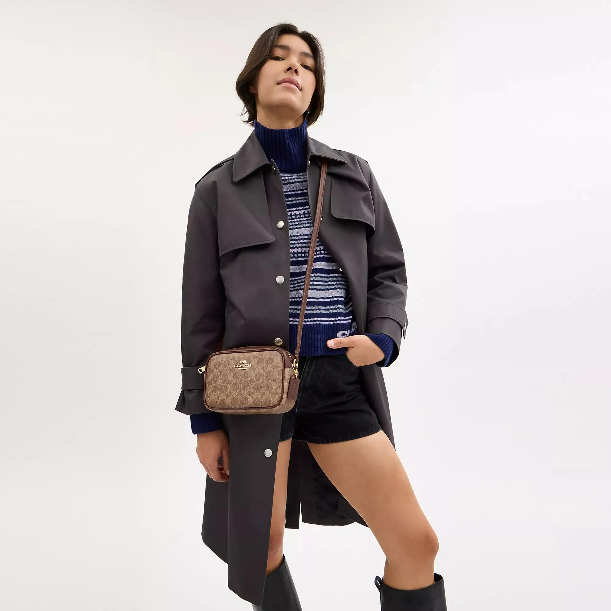 Coach Outlet Mini Jamie Camera Bag In Signature Canvas