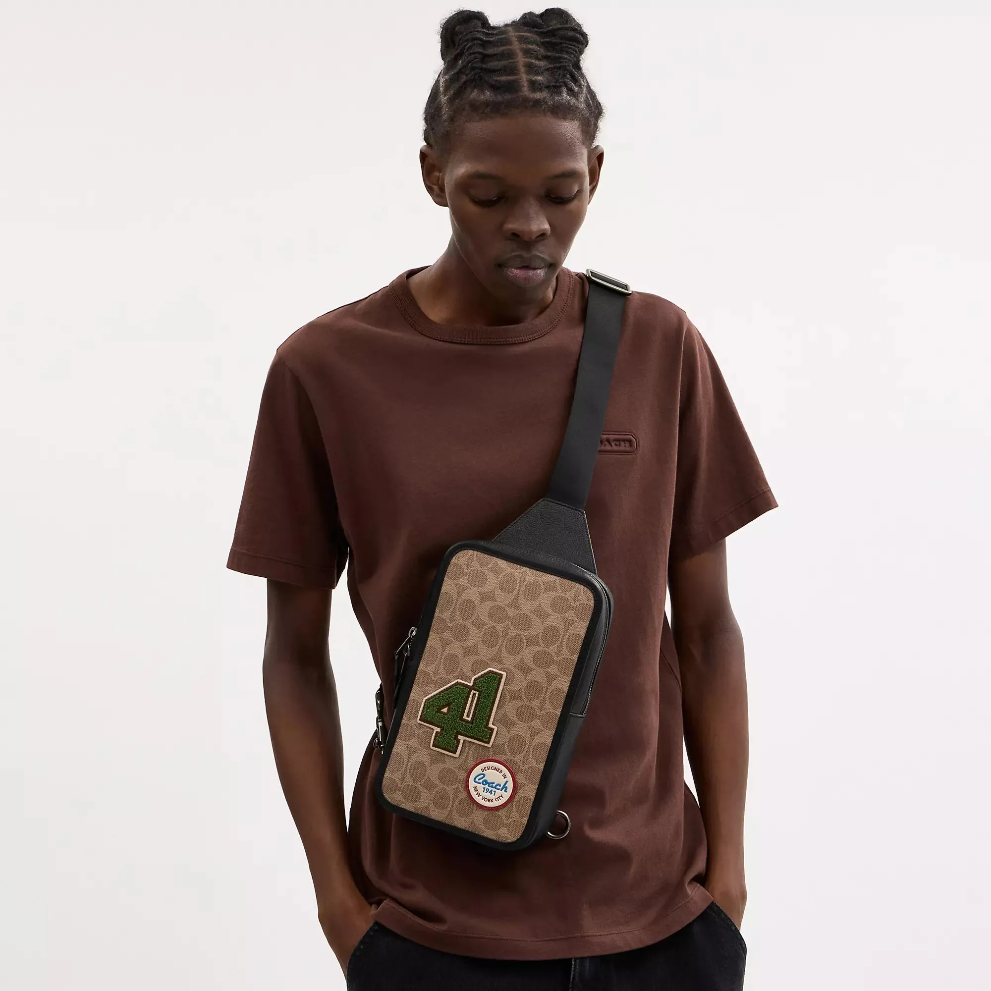 Coach Outlet Sullivan Pack In Signature Canvas With Patches