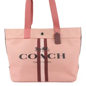 Coach  pink Canvas Tote Bag (Pre-Owned)