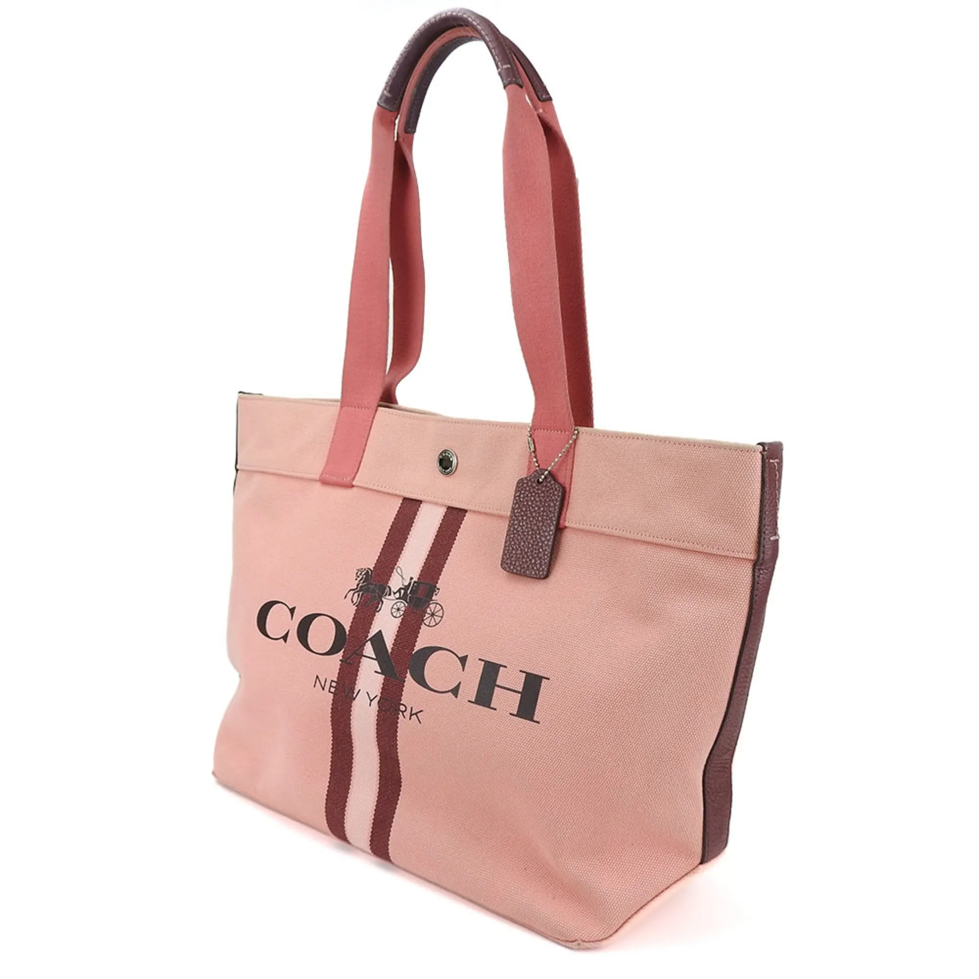 Coach  pink Canvas Tote Bag (Pre-Owned)