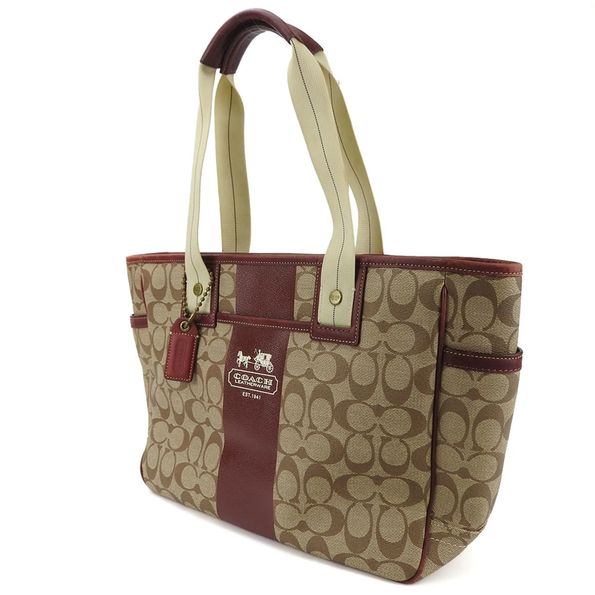Coach   Pvc Leather Tote Bag (Pre-Owned)
