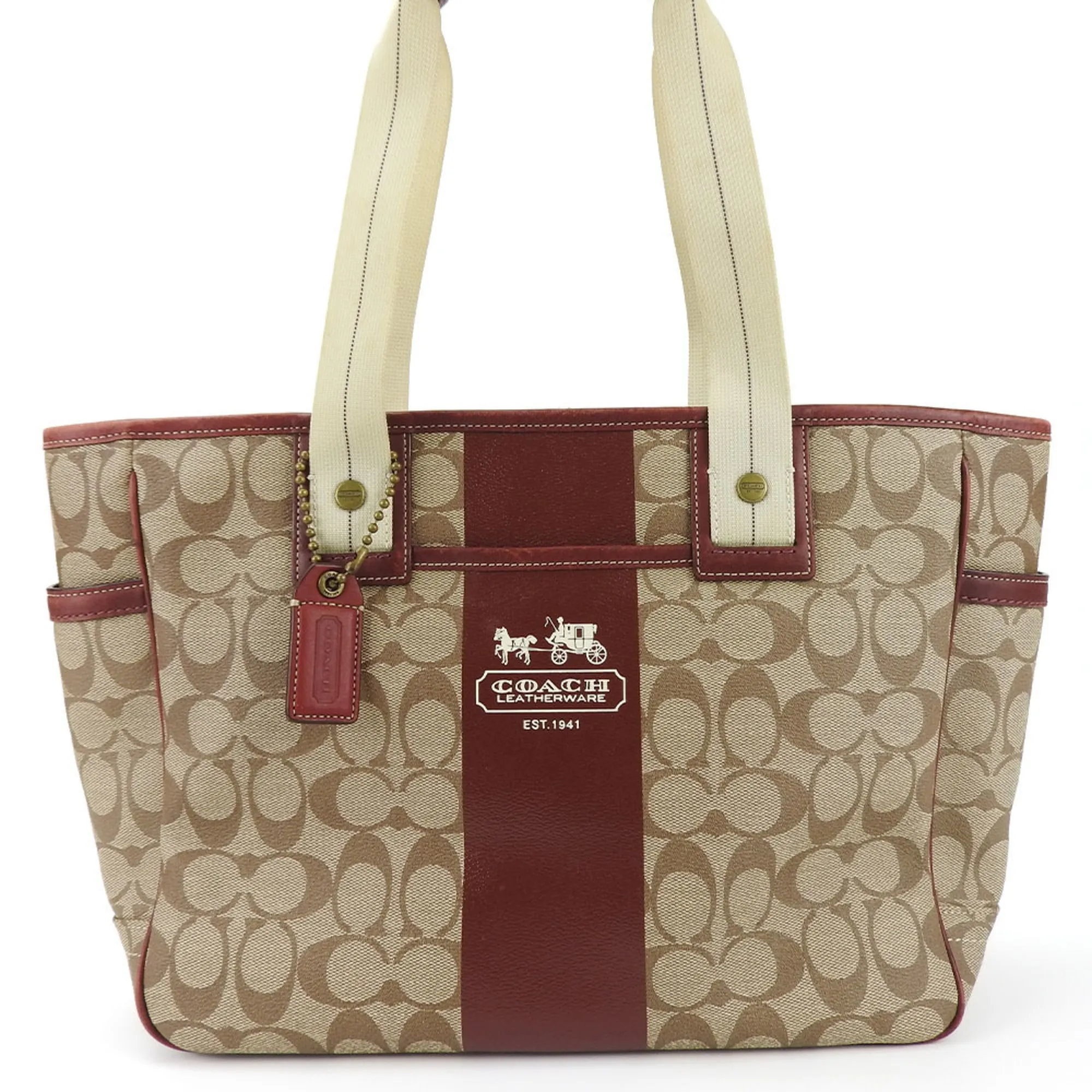 Coach   Pvc Leather Tote Bag (Pre-Owned)