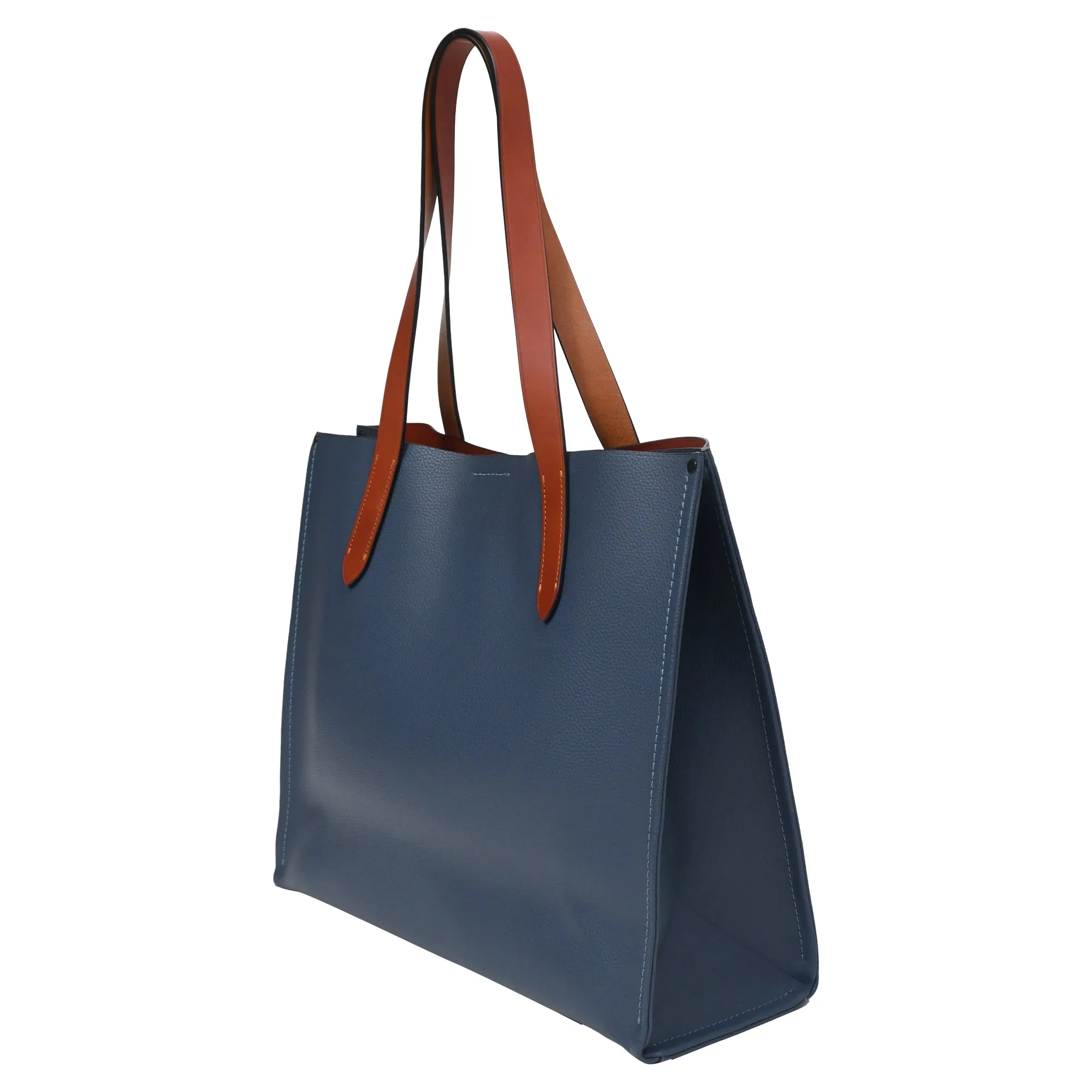 Coach Relay Tote Bag in Blue Leather