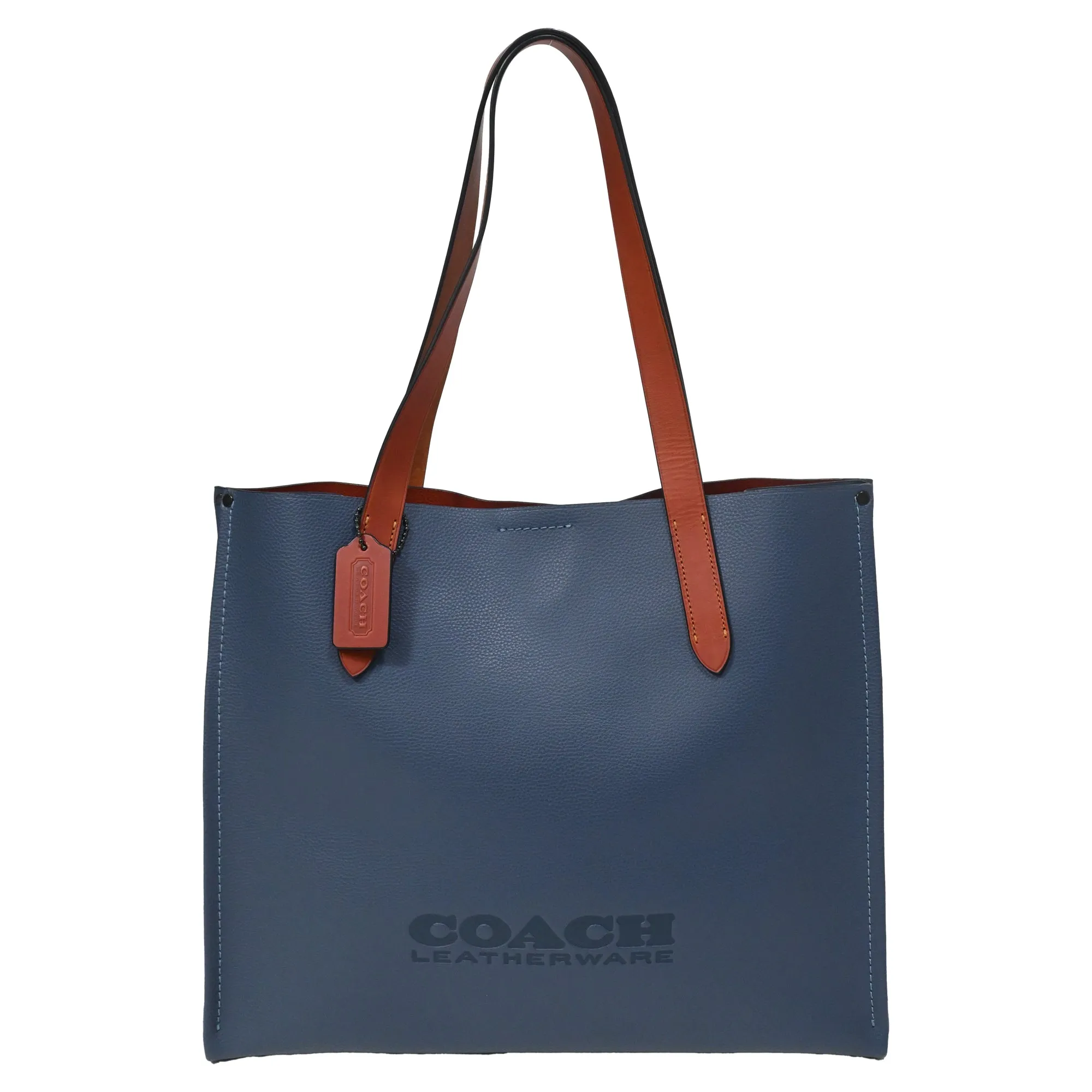 Coach Relay Tote Bag in Blue Leather