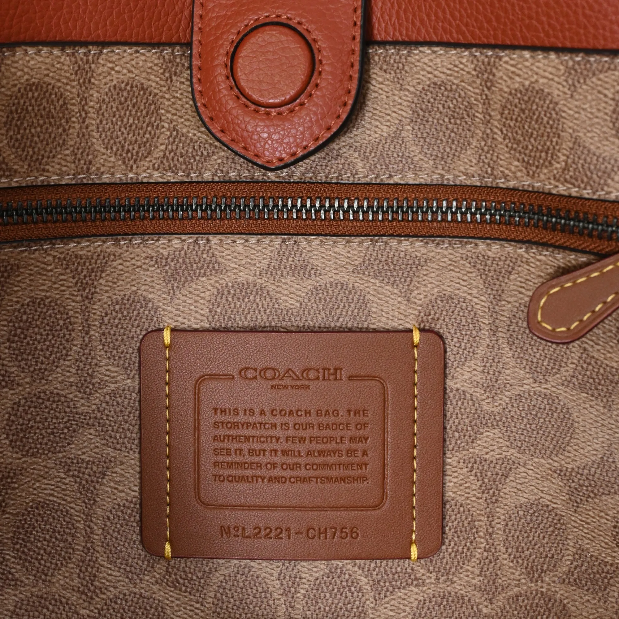 Coach Relay Tote Bag in Blue Leather