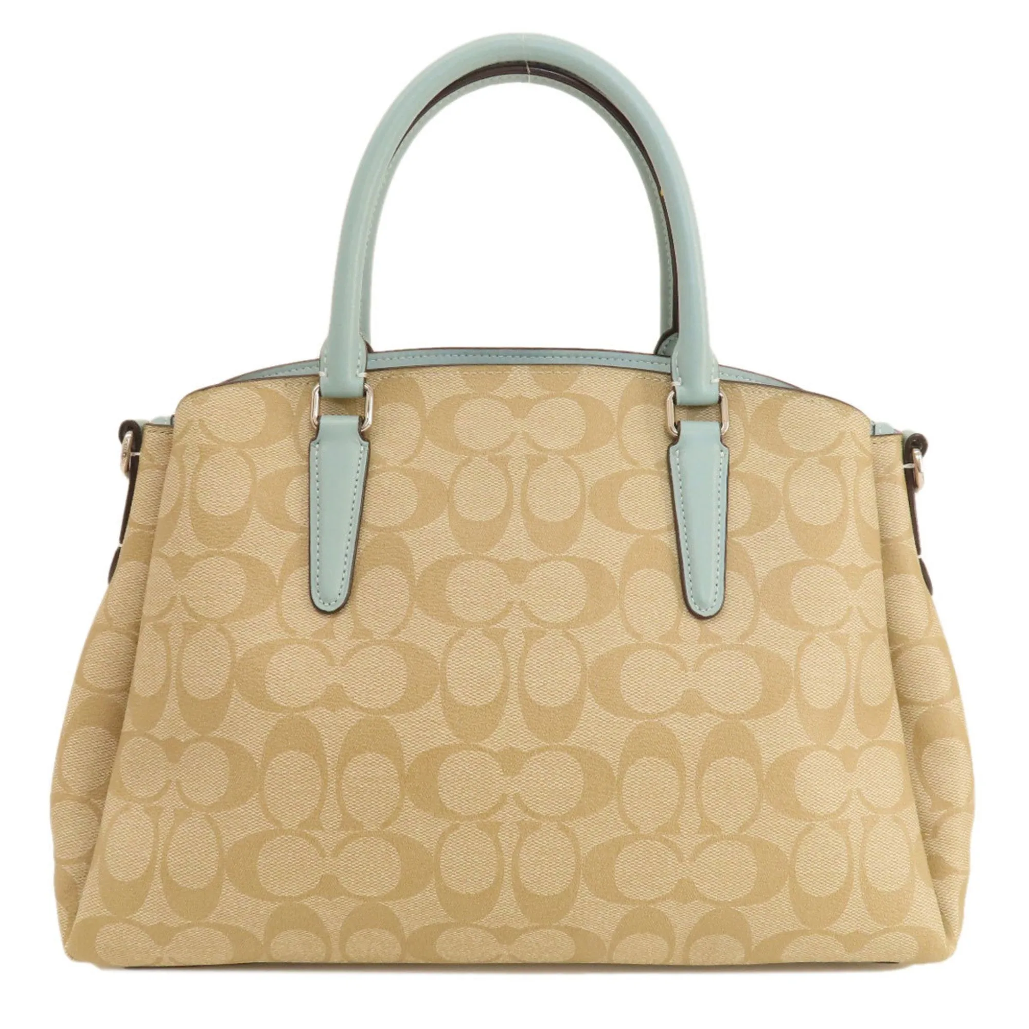 Coach Signature  blue Pvc Leather Handbag (Pre-Owned)