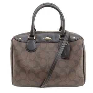 Coach Signature Canvas Handbag (Pre-Owned)