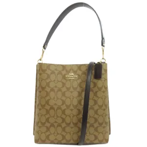 Coach Signature Pvc Handbag (Pre-Owned)