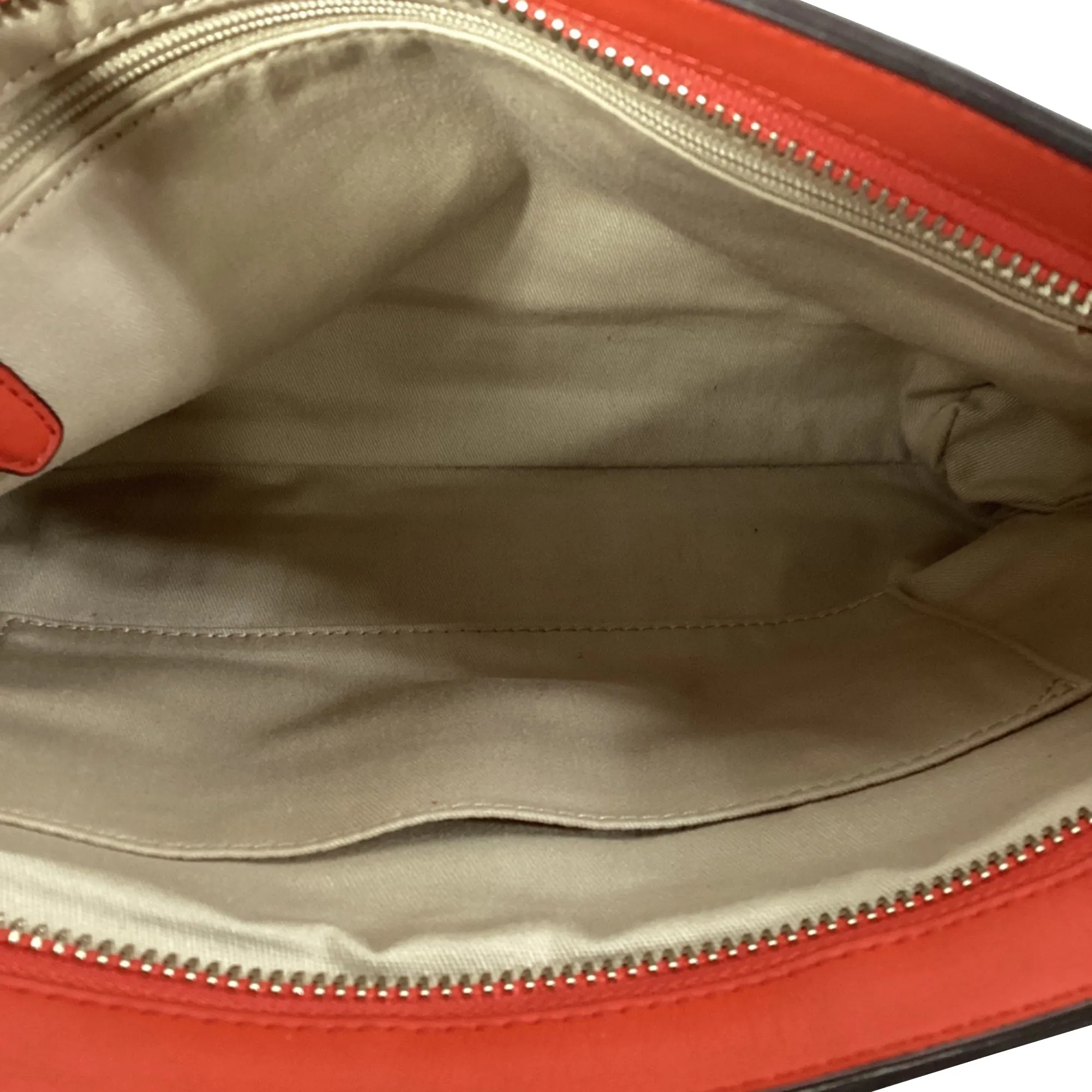 Coach Twist Lock Clutch Bag in Red Leather