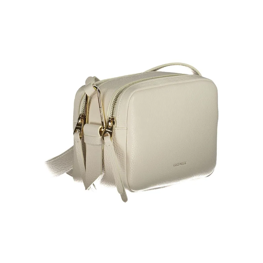 Coccinelle White Leather Handbag