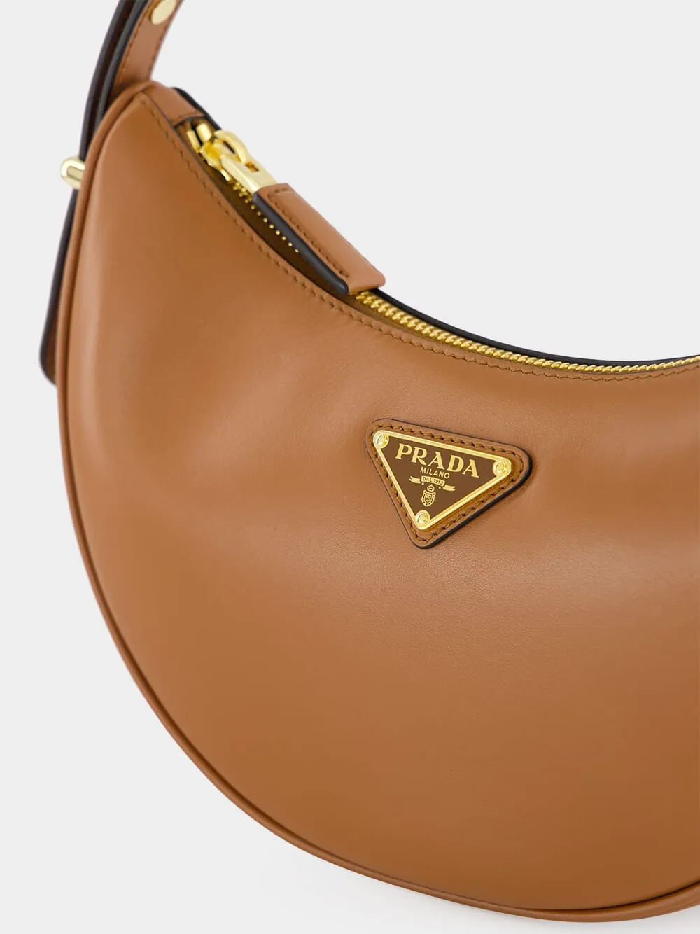 Cognac Arqu Leather Shoulder Bag
