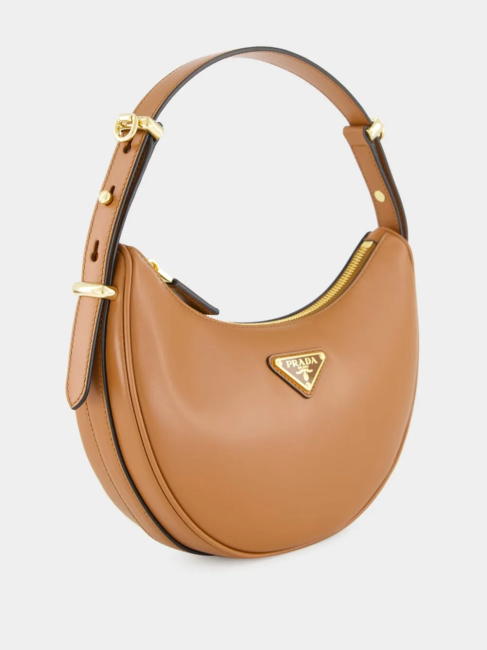 Cognac Arqu Leather Shoulder Bag