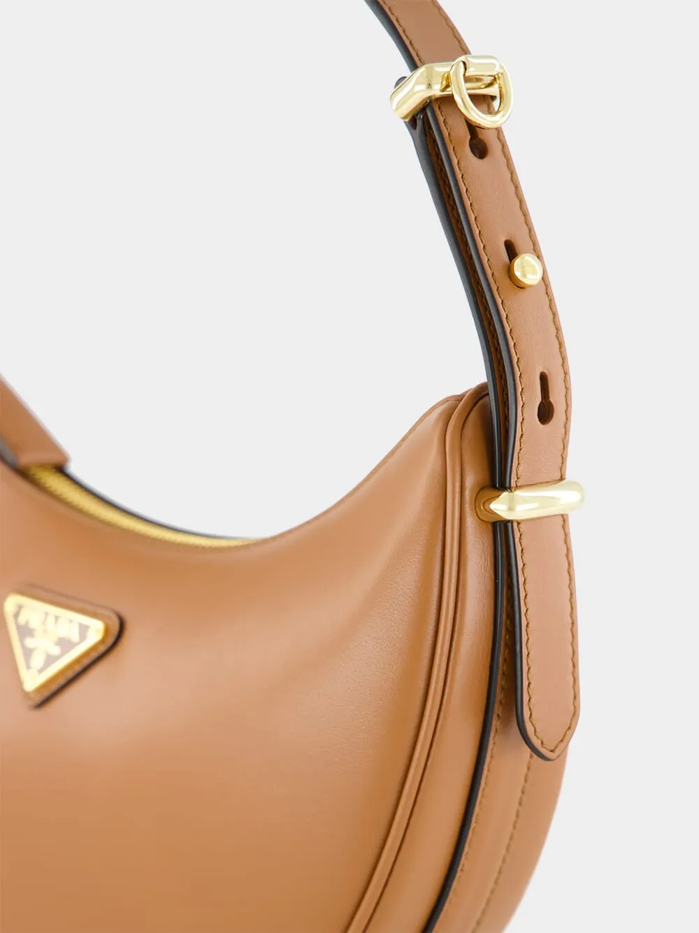 Cognac Arqu Leather Shoulder Bag