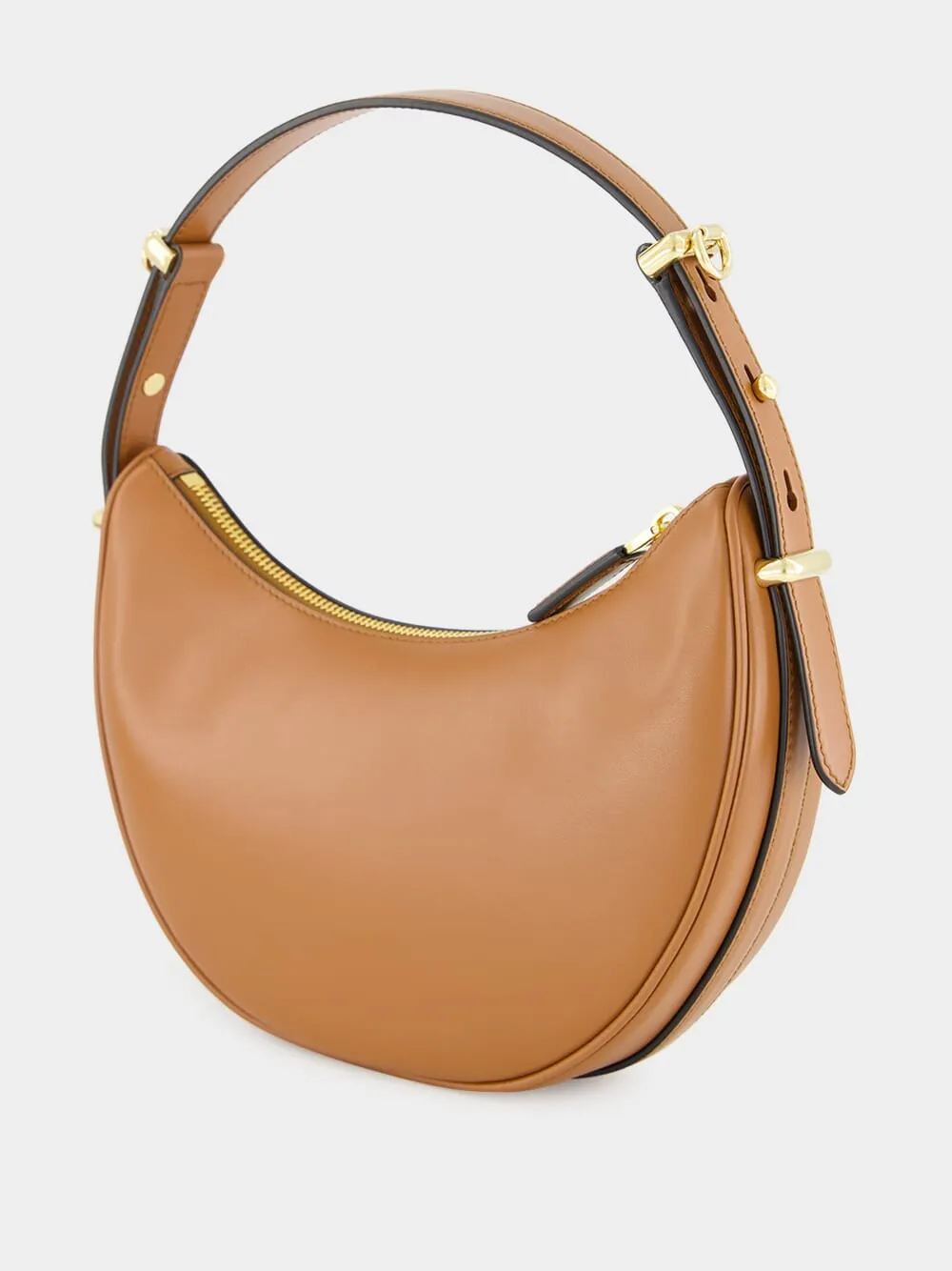 Cognac Arqu Leather Shoulder Bag