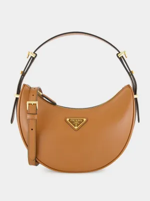 Cognac Arqu Leather Shoulder Bag