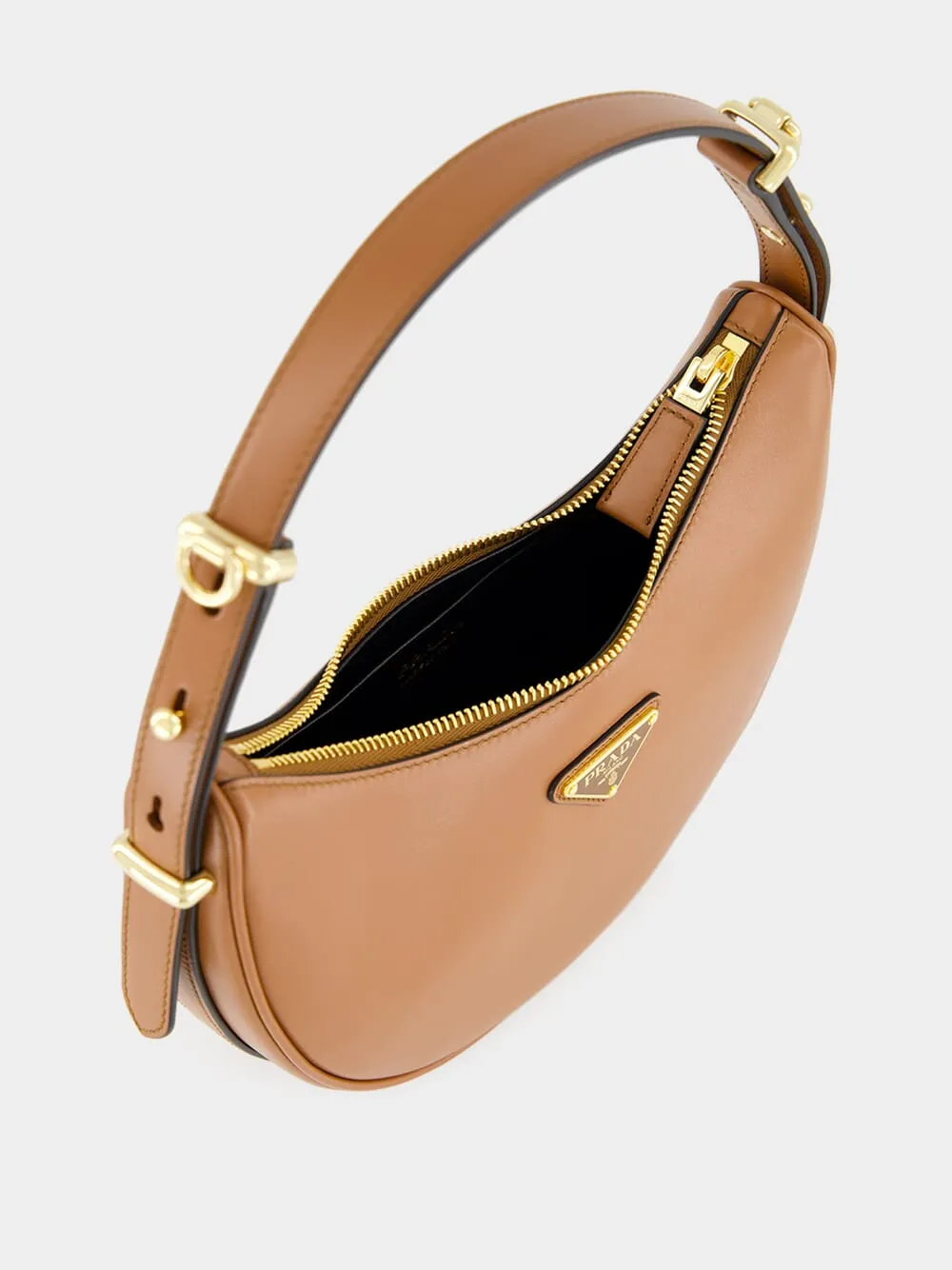 Cognac Arqu Leather Shoulder Bag