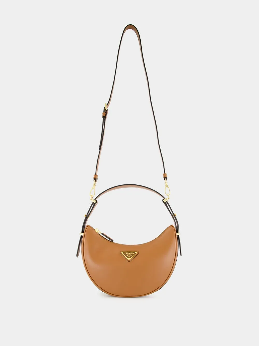 Cognac Arqu Leather Shoulder Bag