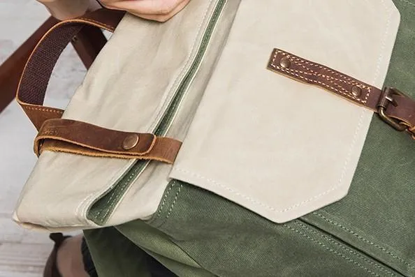 Cool Canvas Gray Travel Bag Mens Backpack Canvas Canvas School Bag for Men
