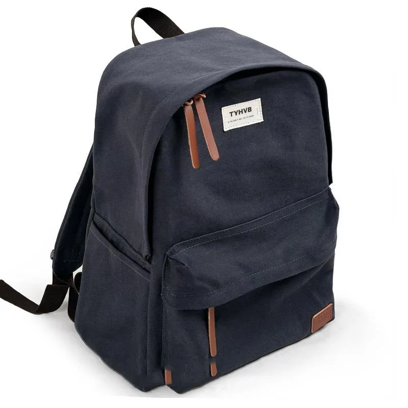 Cool Canvas Mens 15'' Green Computer Backpack Khaki Travel Backpack School Backpack for Men