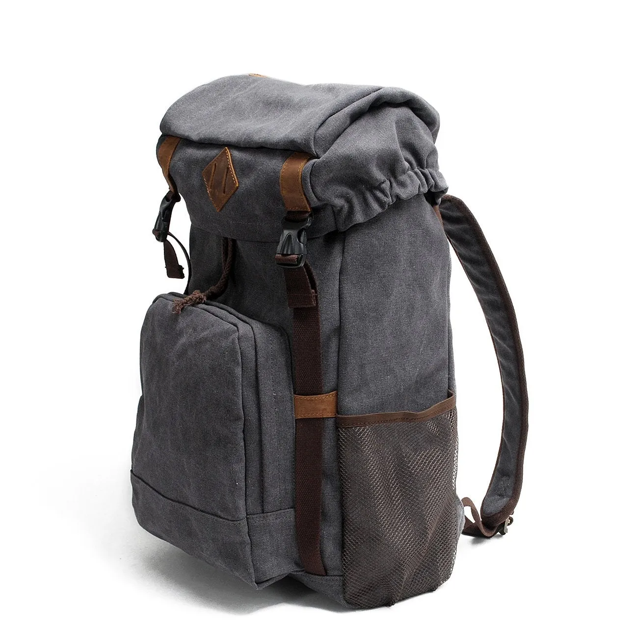 Cool Canvas Mens Retro Large 15???? Backpack Travel Backpack Hiking Backpack for Men