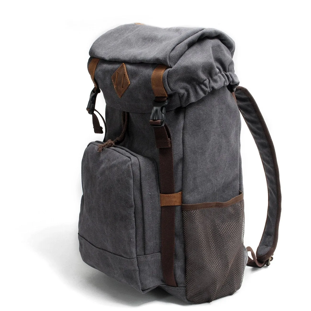 Cool Canvas Mens Retro Large 15???? Backpack Travel Backpack Hiking Backpack for Men