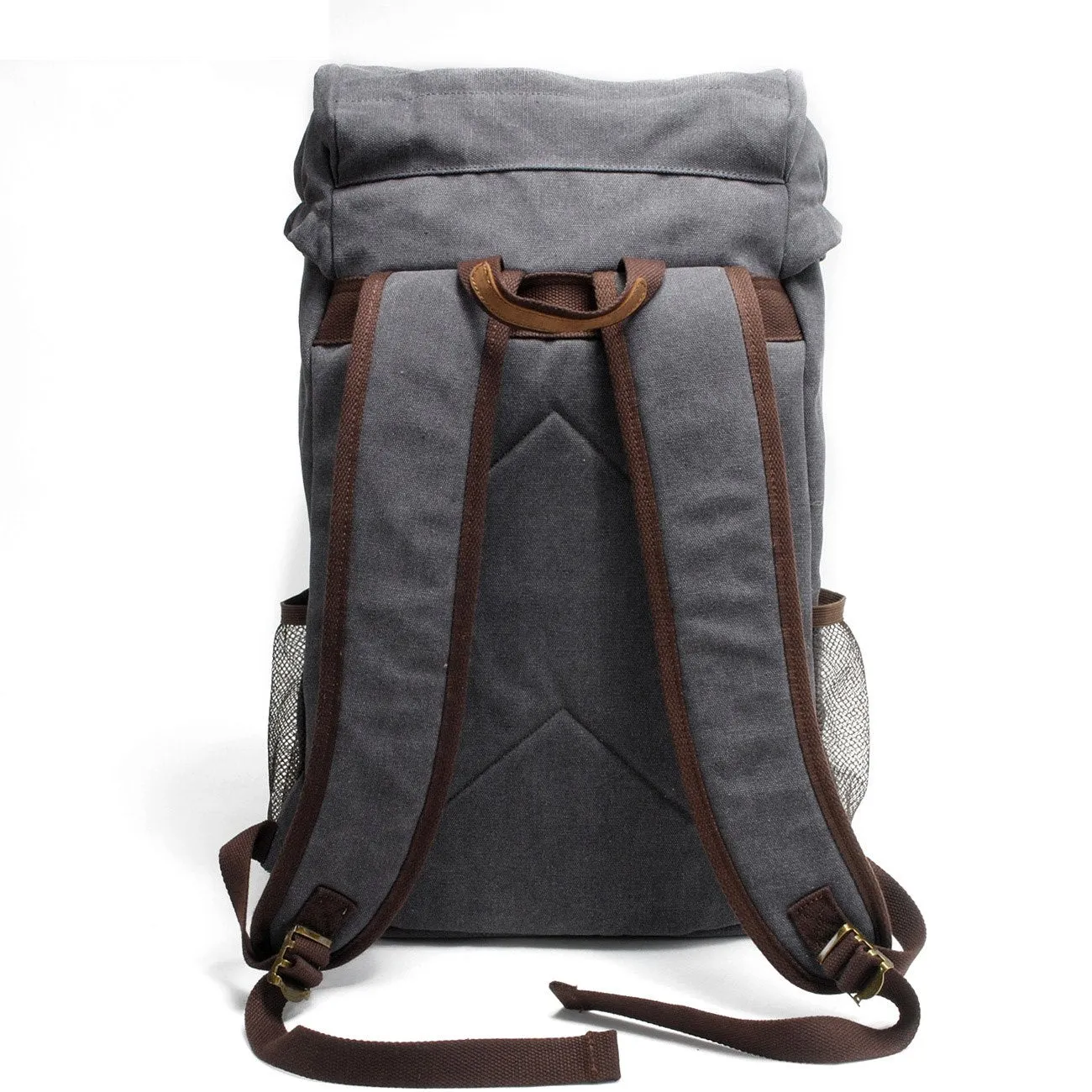 Cool Canvas Mens Retro Large 15???? Backpack Travel Backpack Hiking Backpack for Men