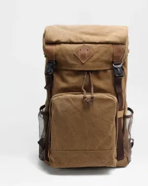Cool Canvas Mens Retro Large 15???? Backpack Travel Backpack Hiking Backpack for Men