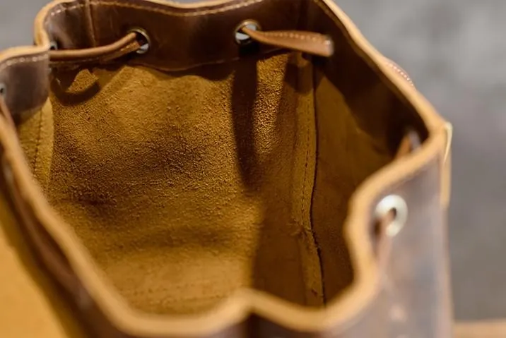 Cool Leather Mens Backpack Large Travel Backpack Hiking Backpack for men