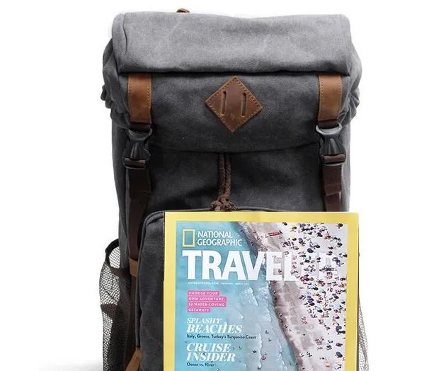 Cool Waxed Canvas Mens Hiking Backpacks Canvas Travel Backpack for Men