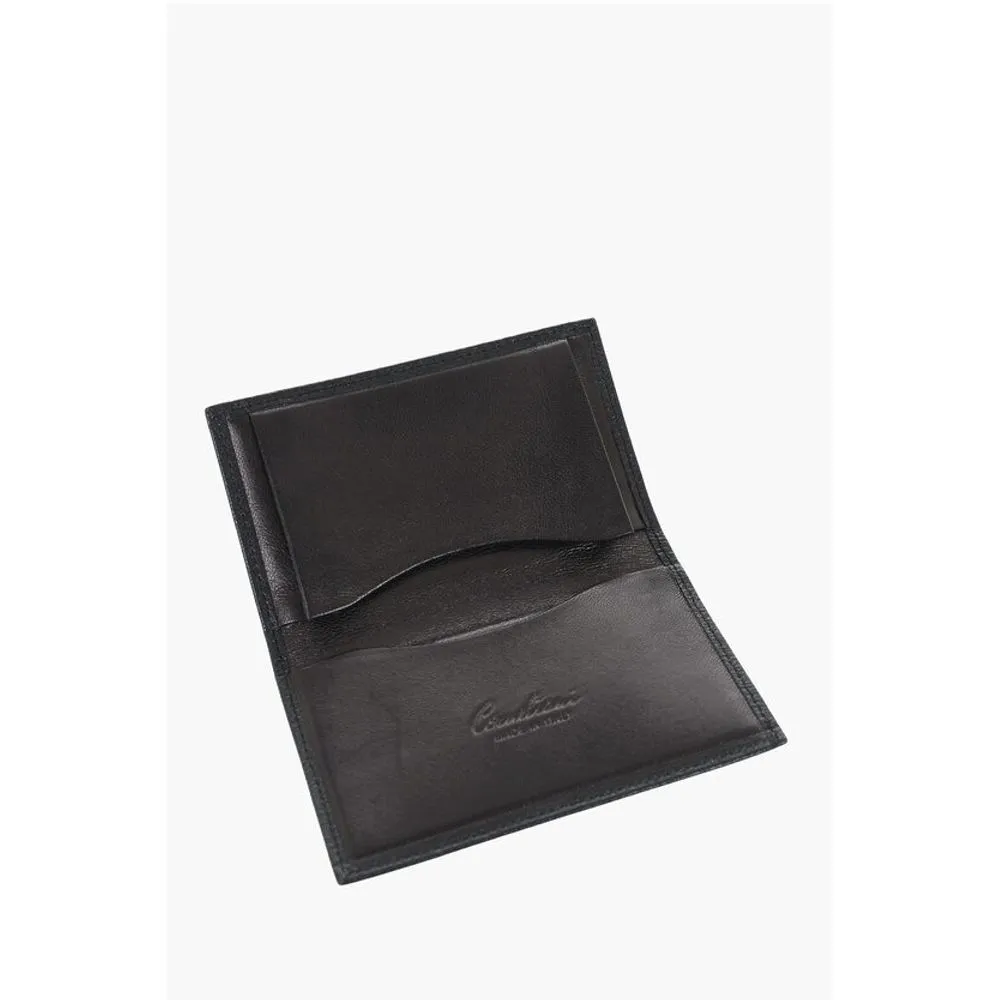 Corneliani Saffiano Leather Bifold Card Holder