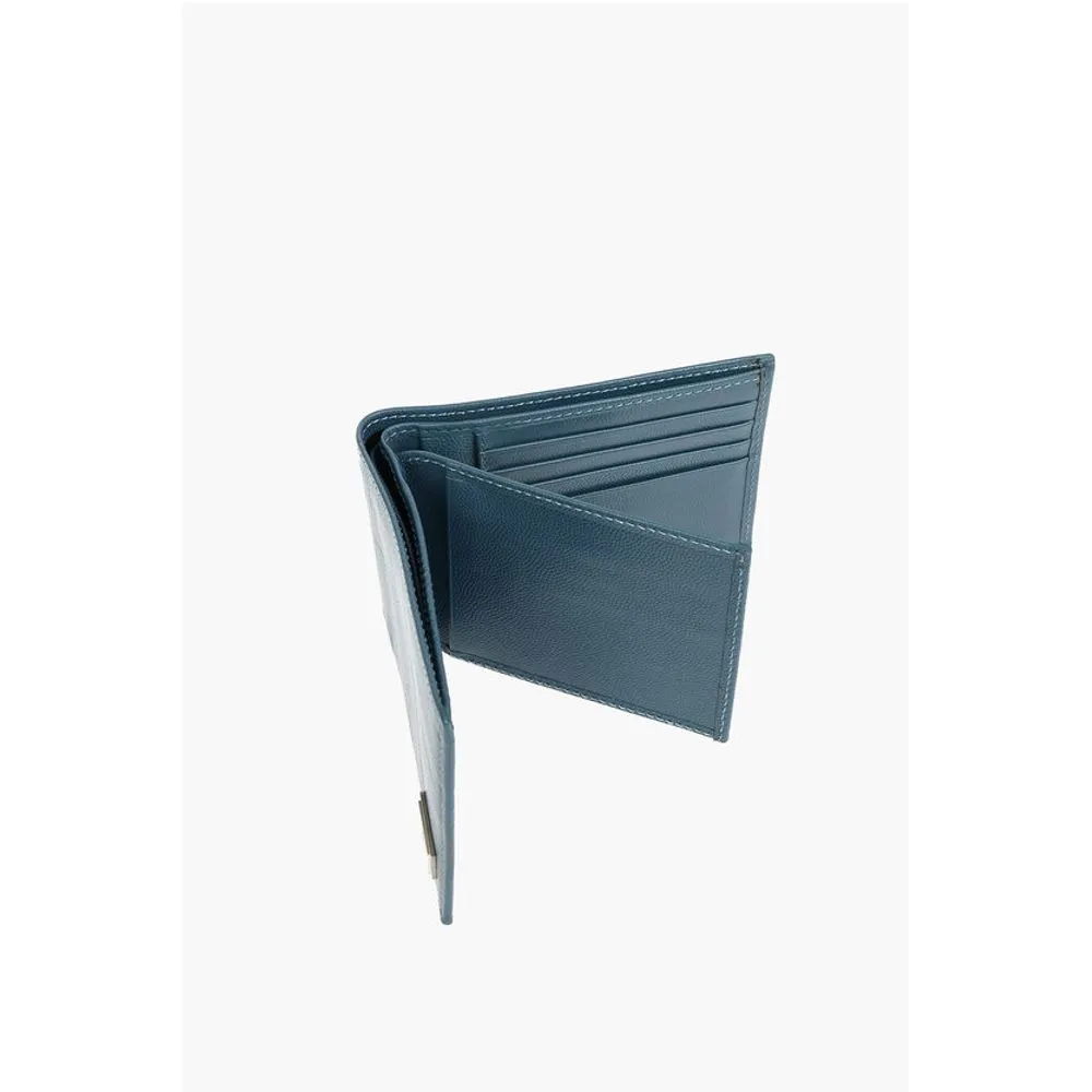 Corneliani Tumbled Leather Trifold Wallet