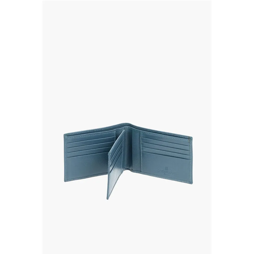 Corneliani Tumbled Leather Trifold Wallet