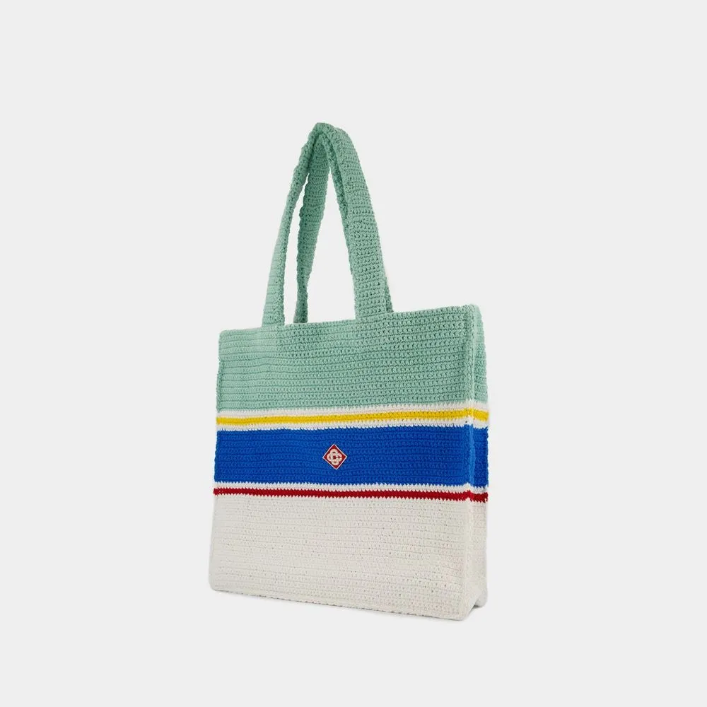 Crochet Shopper Bag - Cotton - Multicolor