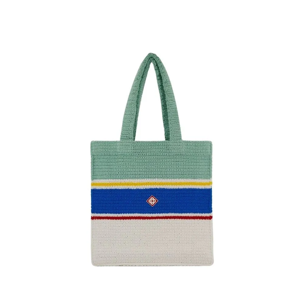 Crochet Shopper Bag - Cotton - Multicolor