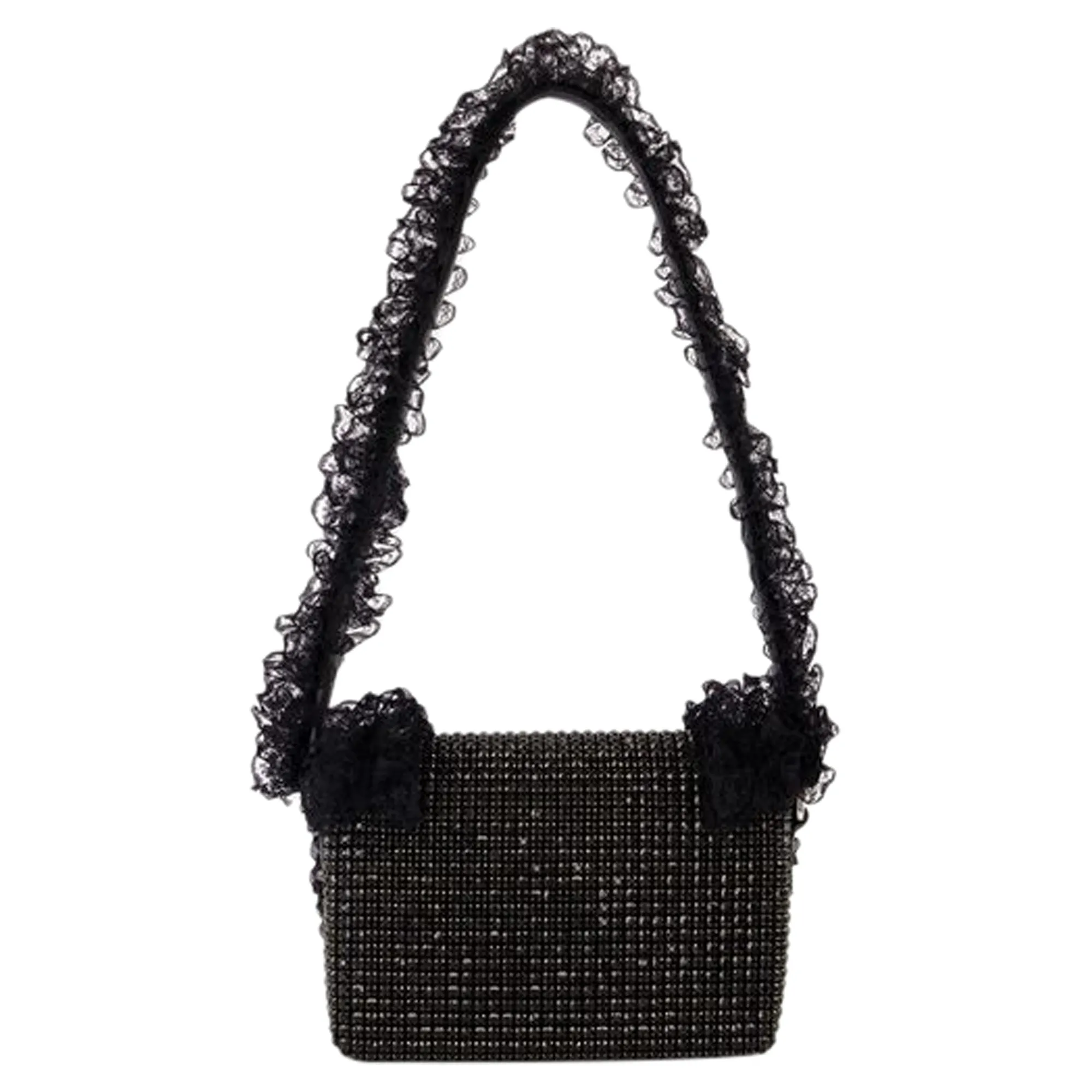 Crystal Lace Detail Bag - SELF PORTRAIT - Synthetic - Black