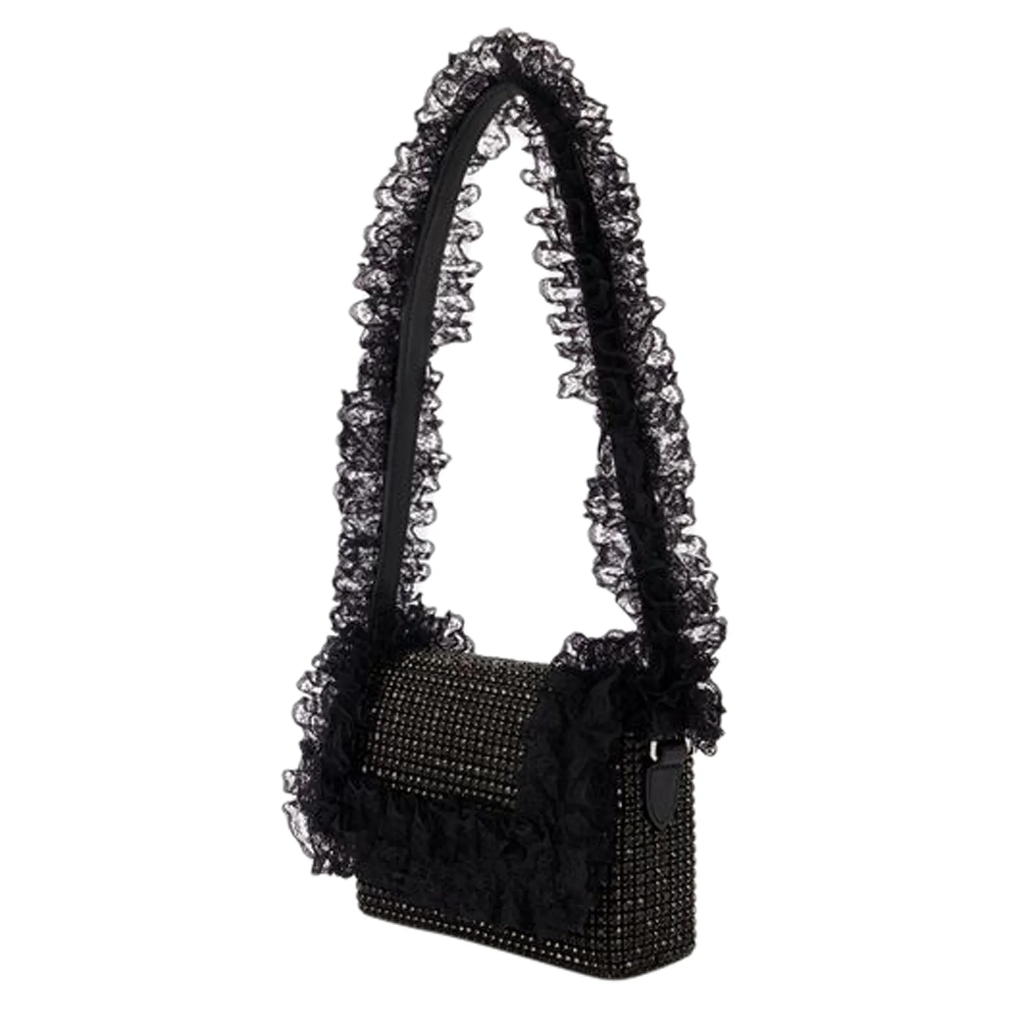 Crystal Lace Detail Bag - SELF PORTRAIT - Synthetic - Black