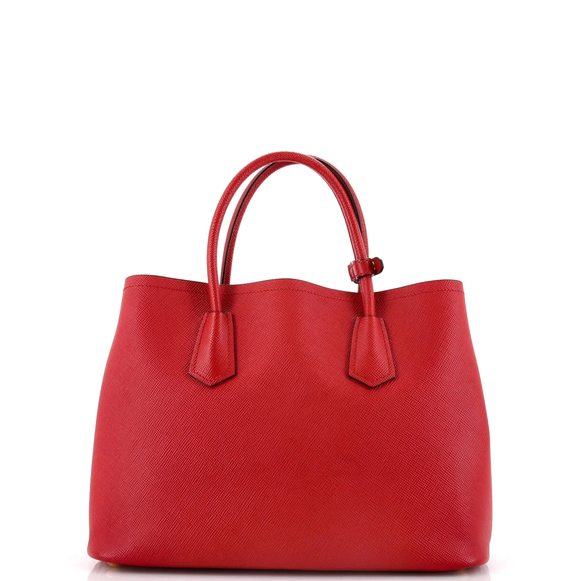 Cuir Double Tote Saffiano Leather Medium