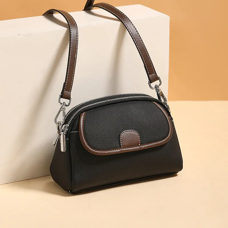 Customizable Genuine Leather Girls' Crossbody Bag