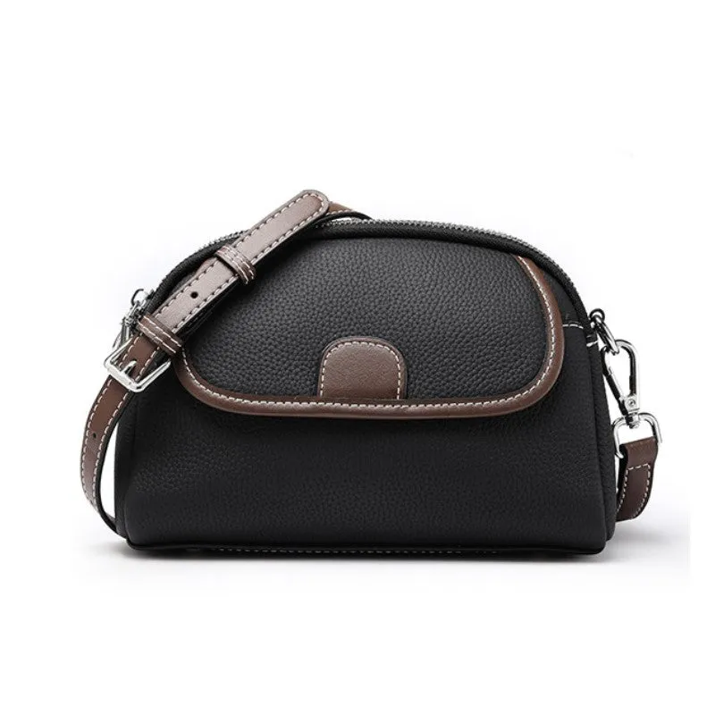 Customizable Genuine Leather Girls' Crossbody Bag