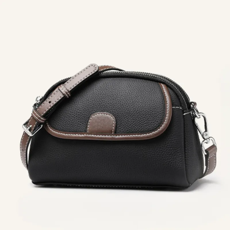 Customizable Genuine Leather Girls' Crossbody Bag