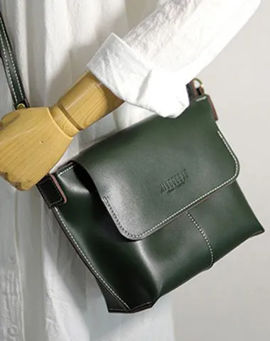 Cute Coffee LEATHER Side Bag Handmade WOMEN Coffee Crossbody BAG Phone Purse FOR WOMEN