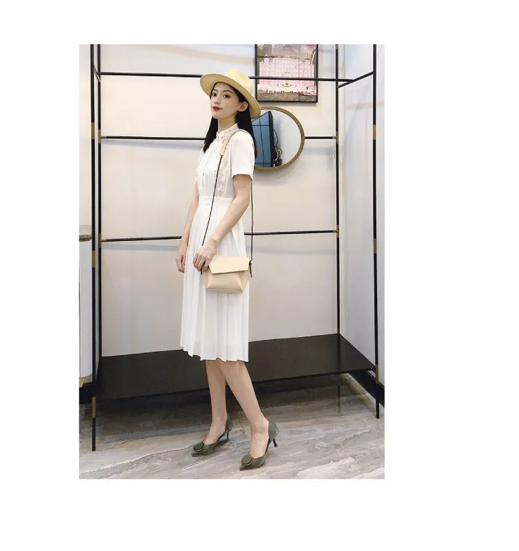 Cute LEATHER Small Side Bag Black Handmade WOMEN Crossbody BAG Phone Purse FOR WOMEN