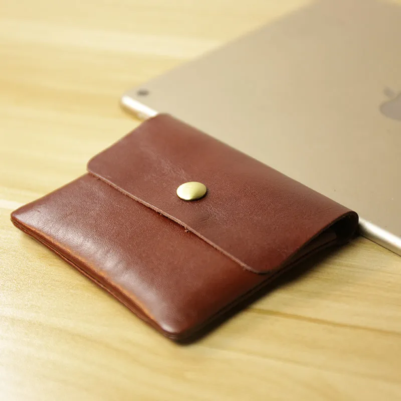 Cute Women Brown Leather Mini Coin Wallet Love Bird Change Wallet For Women