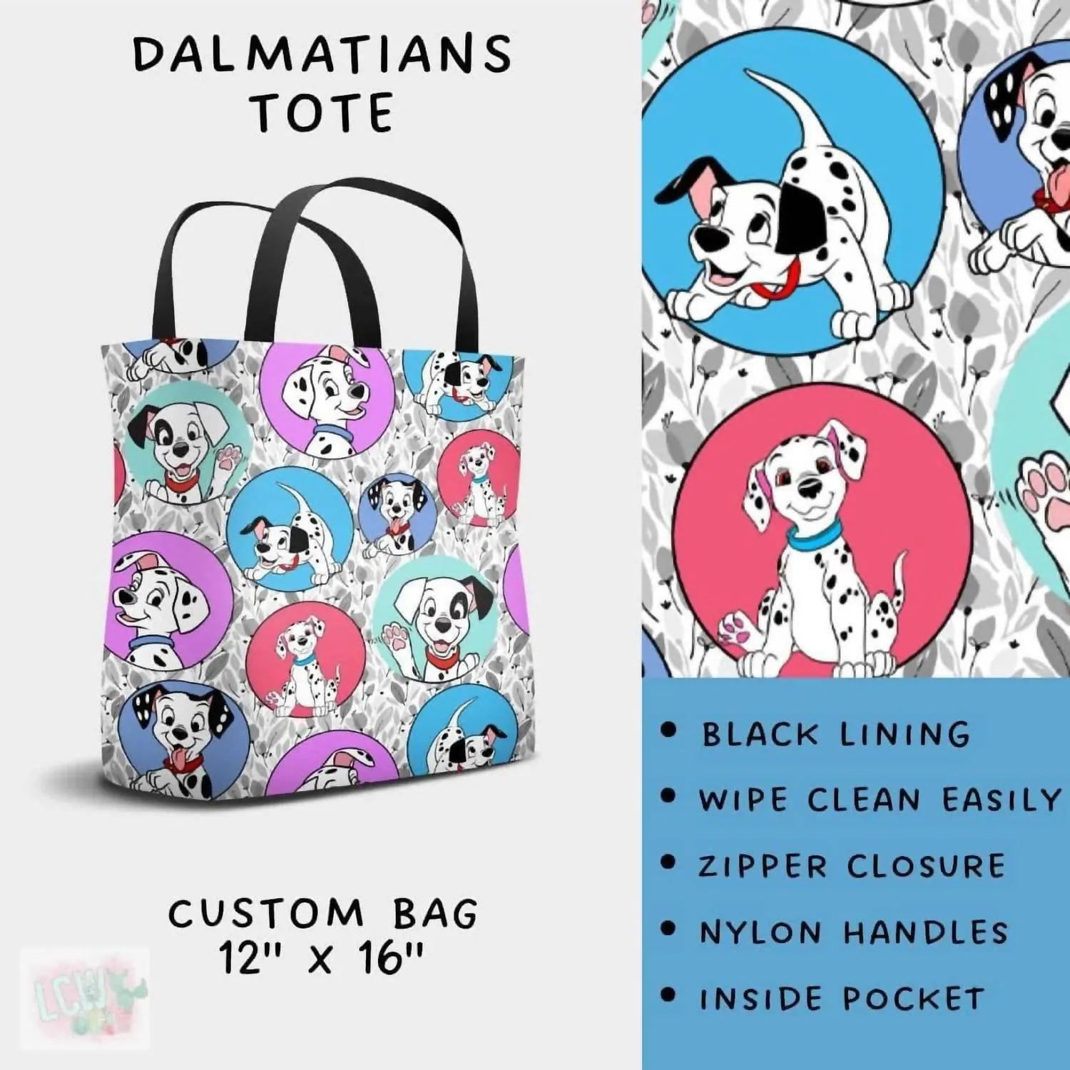 Dalmation Magical Tote Bag In Multi