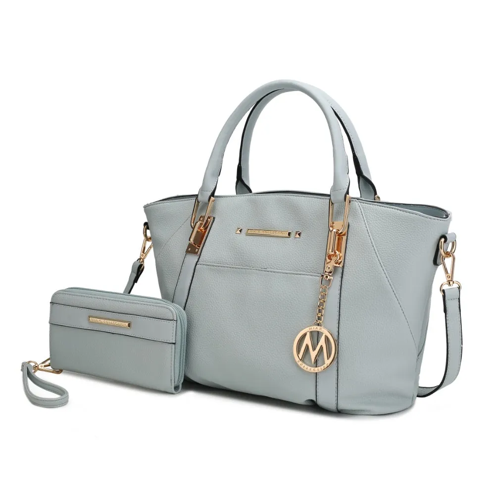 Darielle Satchel Handbag with Wallet