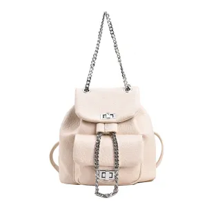Diamond Pattern  Chain Small Backpack