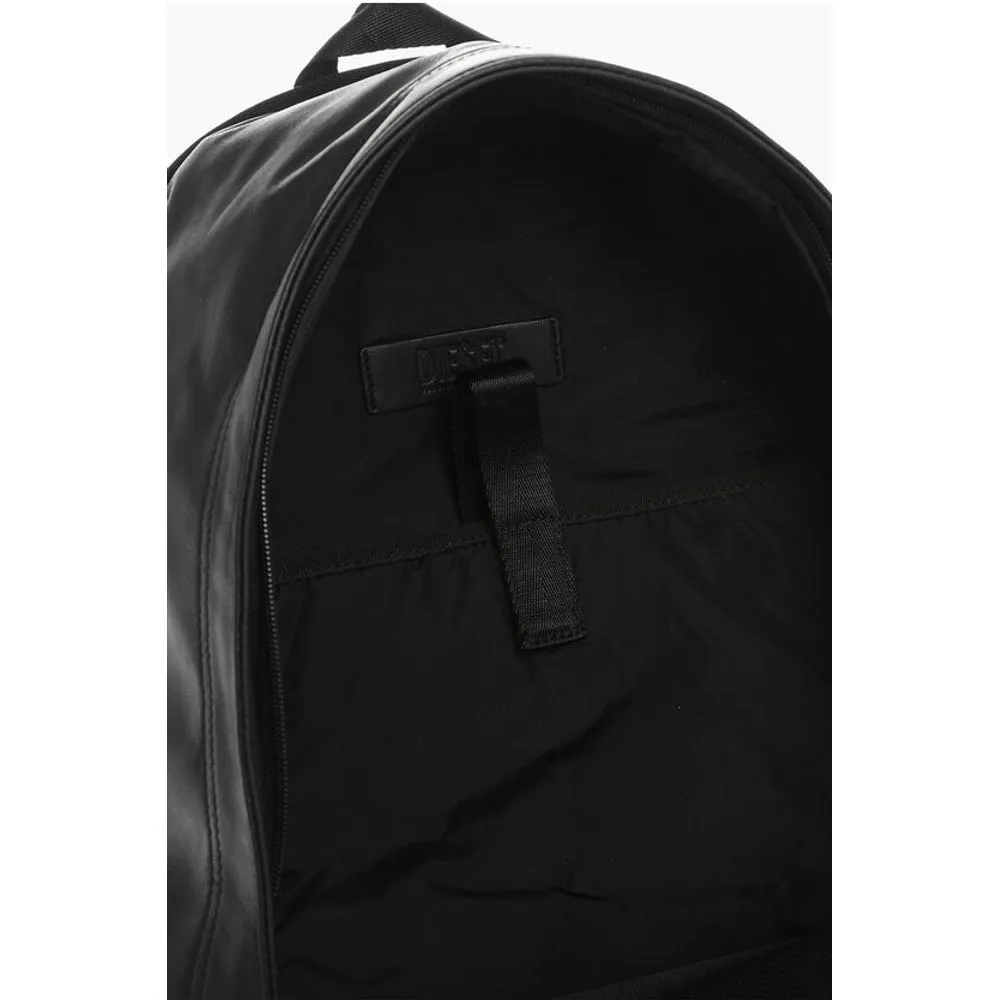 Diesel Solid Color Leather and Fabric RAVE Backpack